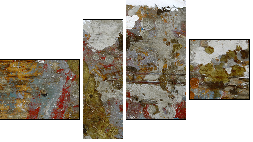 pittura - tavolozza - palette  - Obraz czteroczęściowy, Fortyk
