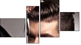 hairdresser  - Obraz czteroczęściowy, Fortyk