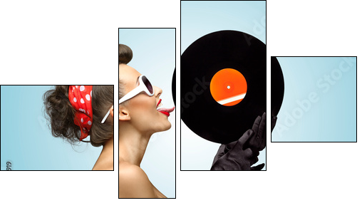 The vinyl desire.  - Obraz czteroczęściowy, Fortyk