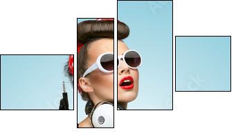 Pin-up party.  - Obraz czteroczęściowy, Fortyk