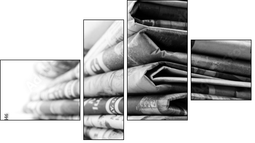 Newspapers  - Obraz czteroczęściowy, Fortyk