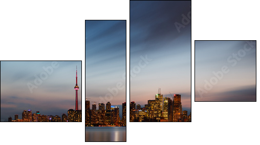 Toronto skyline, Canada  - Obraz czteroczęściowy, Fortyk