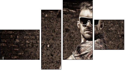 sunglasses  - Obraz czteroczęściowy, Fortyk