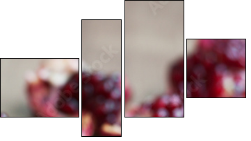 pomegranate  - Obraz czteroczęściowy, Fortyk