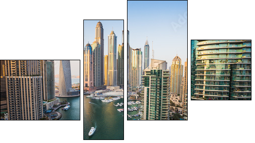 Dubai Marina. UAE  - Obraz czteroczęściowy, Fortyk