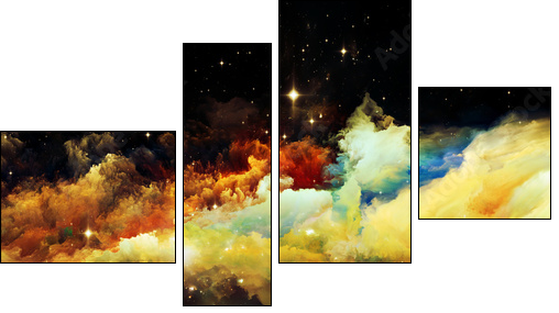 Advance of Nebula  - Obraz czteroczęściowy, Fortyk