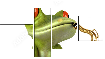 Frog  - Obraz czteroczęściowy, Fortyk