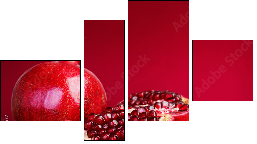 pomegranate fruit  - Obraz czteroczęściowy, Fortyk