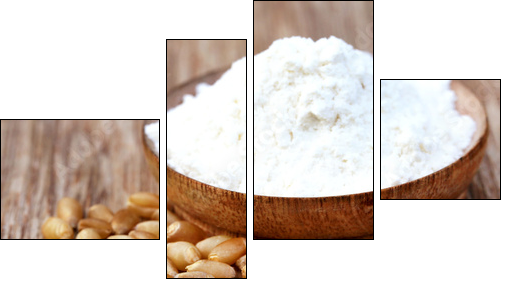 Wheat and flour  - Obraz czteroczęściowy, Fortyk