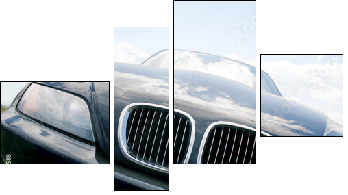 modern car  - Obraz czteroczęściowy, Fortyk