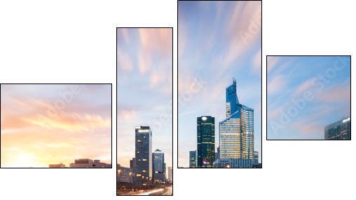 La DÃ©fense Paris  - Obraz czteroczęściowy, Fortyk