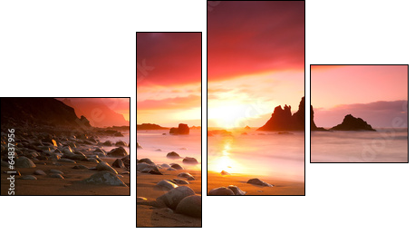 Teneriffa Sunset  - Obraz czteroczęściowy, Fortyk