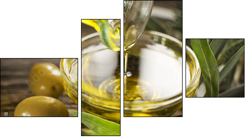 Olive oil  - Obraz czteroczęściowy, Fortyk