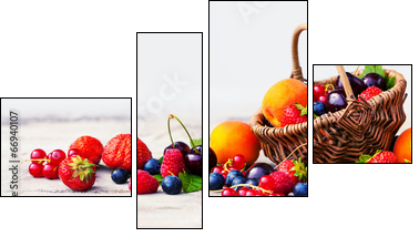 Berries  - Obraz czteroczęściowy, Fortyk