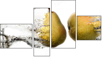 Pears strike  - Obraz czteroczęściowy, Fortyk