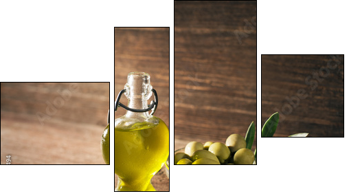 olive oil  - Obraz czteroczęściowy, Fortyk