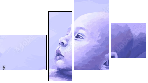 Child  - Obraz czteroczęściowy, Fortyk