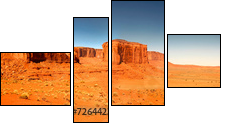 Niezwykła kraina Monument Valley- Arizona
 - Obraz czteroczęściowy, Fortyk