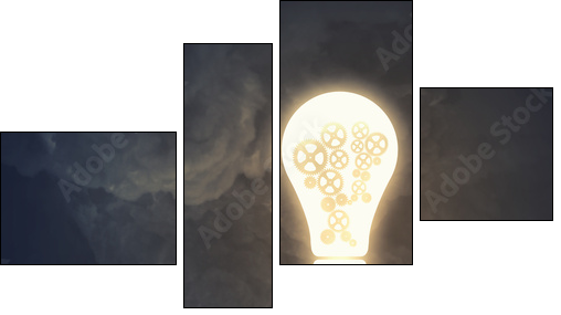 Strategy thinking  - Obraz czteroczęściowy, Fortyk