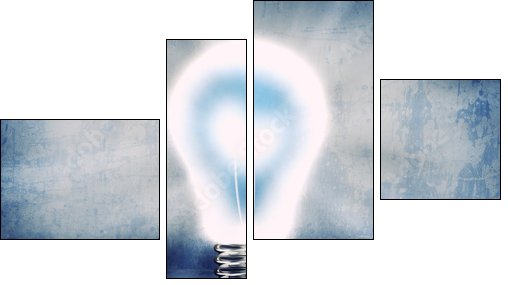 Idea concept  - Obraz czteroczęściowy, Fortyk