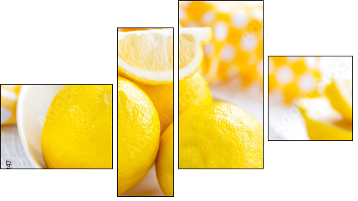 Lemons  - Obraz czteroczęściowy, Fortyk
