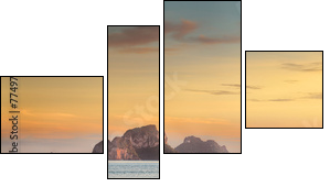 Travel vacation background  - Obraz czteroczęściowy, Fortyk