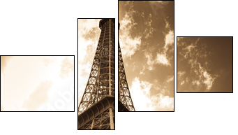 Paryż w chmurach - Obraz czteroczęściowy, Fortyk