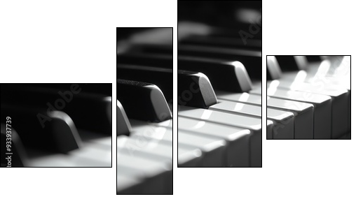 Fortepianowa monochromatyczność - Obraz czteroczęściowy, Fortyk