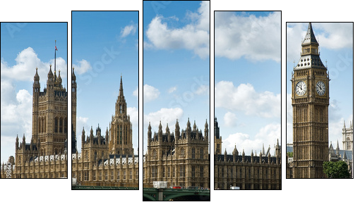 Westminster – królewska siedziba made in GB
 - Obraz pięcioczęściowy, Pentaptyk
