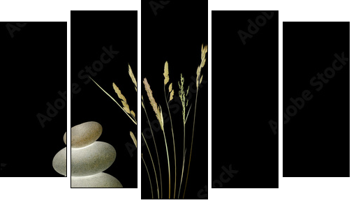 Zen Symbols  - Obraz pięcioczęściowy, Pentaptyk