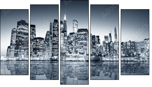 Stalowy Manhattan – potęga Nowego Yorku
 - Obraz pięcioczęściowy, Pentaptyk