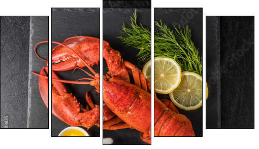 é«ç´ã­ãã¹ã¿ã¼ã High-quality lobster - Obraz pięcioczęściowy, Pentaptyk