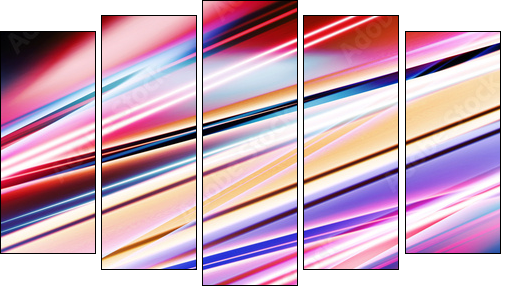 multicolored abstract background for design - Obraz pięcioczęściowy, Pentaptyk