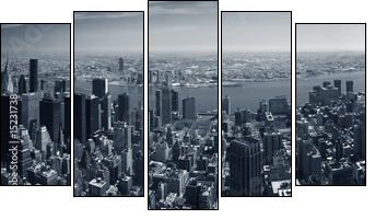 Nowy Jork – fotograficzna panorama w kolorach deszczu
 - Obraz pięcioczęściowy, Pentaptyk