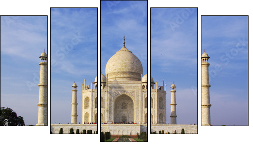 Tadż Mahal na skraju dnia
 - Obraz pięcioczęściowy, Pentaptyk
