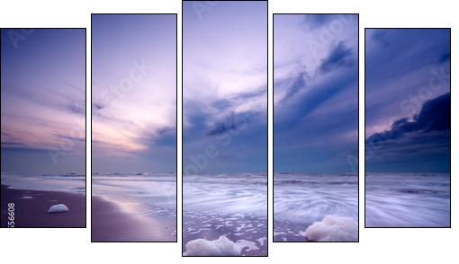 Nocny ocean – purpurowa granica
 - Obraz pięcioczęściowy, Pentaptyk
