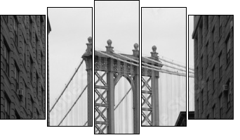 Nowy Jork: most na Manhattanie
 - Obraz pięcioczęściowy, Pentaptyk