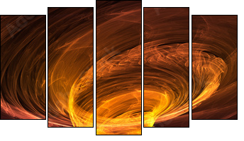 Tornado ognia – grafika
 - Obraz pięcioczęściowy, Pentaptyk