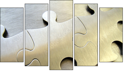 Stalowe puzzle
 - Obraz pięcioczęściowy, Pentaptyk