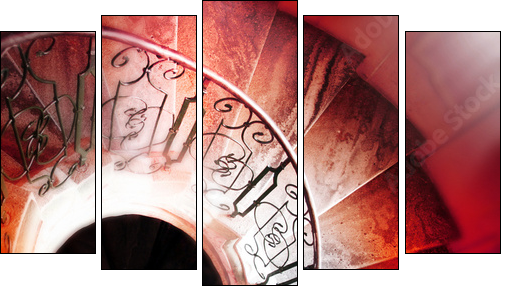 Spiralne schody
 - Obraz pięcioczęściowy, Pentaptyk
