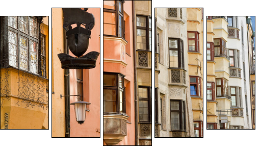 Kolorowe fronty historii architektury
 - Obraz pięcioczęściowy, Pentaptyk