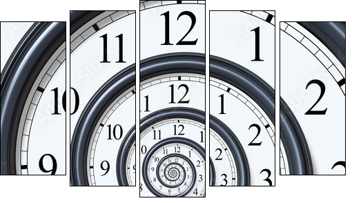 Zegar – spirala czasu
 - Obraz pięcioczęściowy, Pentaptyk