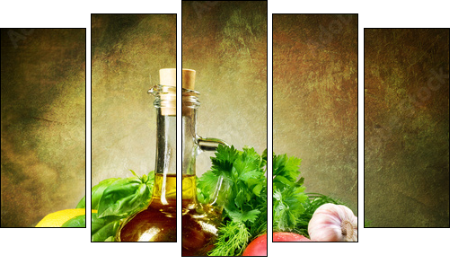 Oliwa aromatyzowana zdrowymi przysmakami
 - Obraz pięcioczęściowy, Pentaptyk