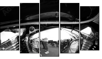 Motocykl – chromowany silnik
 - Obraz pięcioczęściowy, Pentaptyk