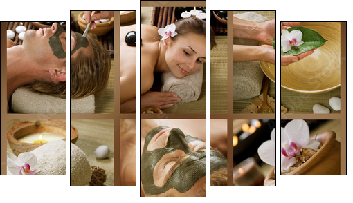 Spa Procedures. Day-spa  - Obraz pięcioczęściowy, Pentaptyk
