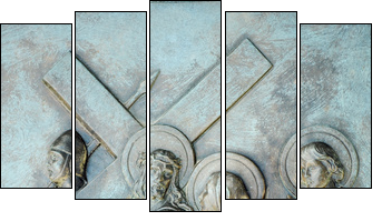 Station of the Cross #4  - Obraz pięcioczęściowy, Pentaptyk
