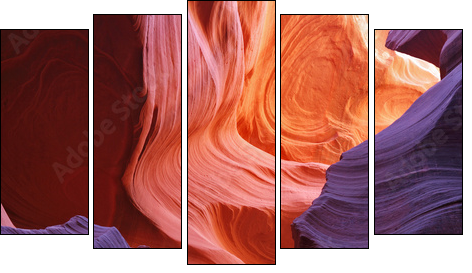Kolorowe skały
 - Obraz pięcioczęściowy, Pentaptyk