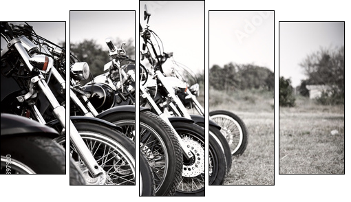 Bikes  - Obraz pięcioczęściowy, Pentaptyk