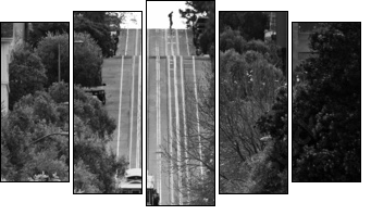 San Francisco Street Cars  - Obraz pięcioczęściowy, Pentaptyk