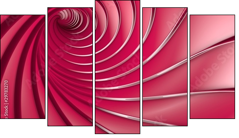Różana spirala – złudzenie optyczne
 - Obraz pięcioczęściowy, Pentaptyk